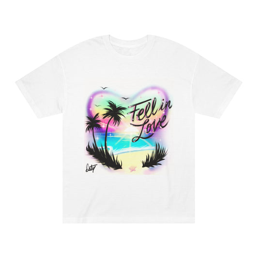 Fell in Love White Tee