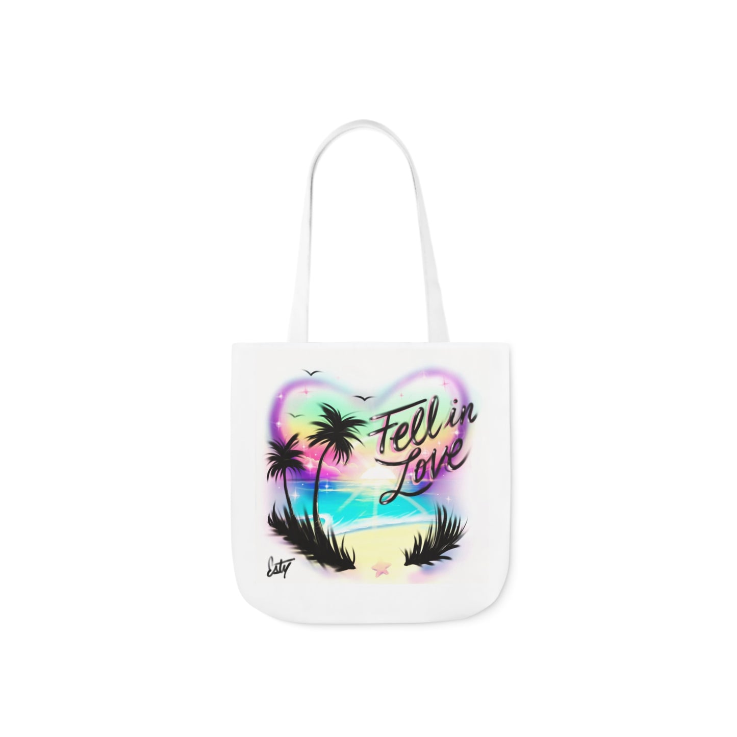 Fell in Love White Tote